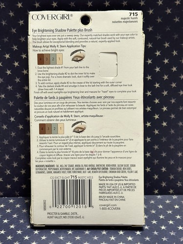 1 Covergirl Exact Eyelights Eye Brightening Shadow Palette 715 Majestic Hazels - Picture 2 of 2