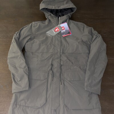 NWT Helly Hansen Women s Boyne Insulated Parka Utility Green Size Large $275