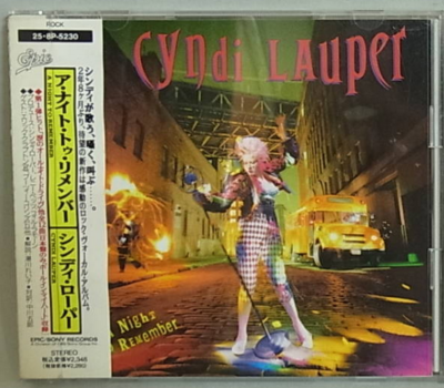 CYNDI LAUPER A night to remember PROMO JAPAN CD 25・8P-5230 OBI