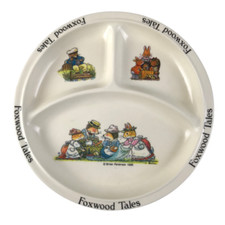 Vintage Foxwood Tales Melamine Plate 21 cm in Diameter