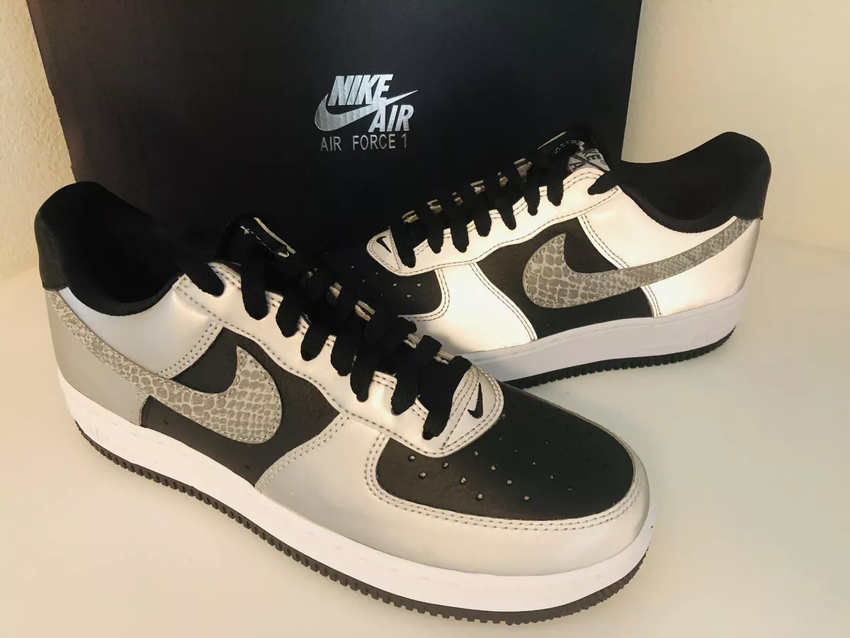 Nike Air Force 1 Snake 3M -Black/Snake size 8.5 DS Trusted Seller!