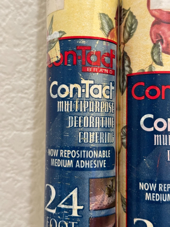 Cubierta decorativa marca Con-Tact 3 rollos - impresión Apple, 24 pies x 18 en cada EE. UU. Foto 2 de 4