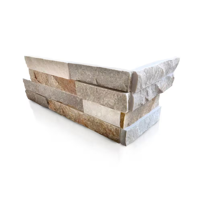 #ad #ad Golden Honey 6 X 16 X 8 In. Natural Stacked Stone Veneer Corner Siding Exterior $284.48