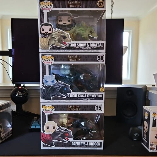 Funko Pop! Rides Game of Thrones Collectible Figures Jon Snow Daenerys Night