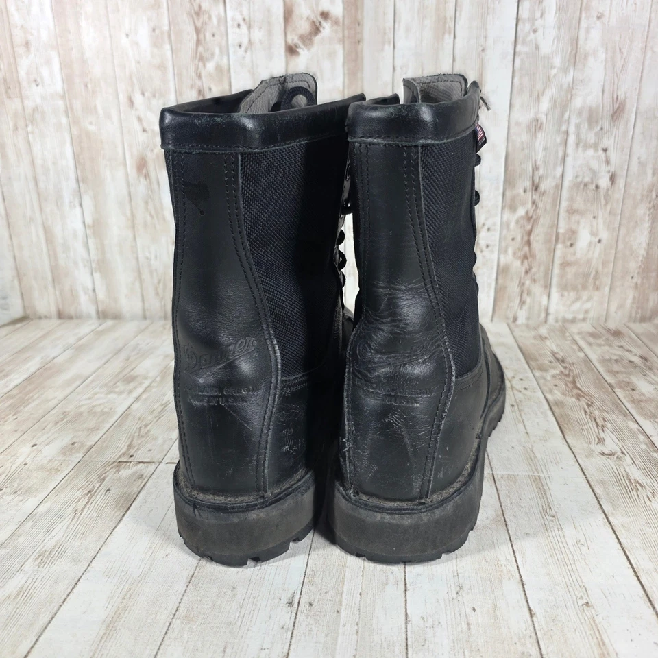 Danner Men's 9.5D Black Leather Acadia Gore-Tex Military Work Boots USA Made - Image 3 of 4