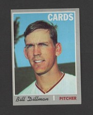 1970 TOPPS BB #386 BILL DILLMAN/CARDINALS EX/MT
