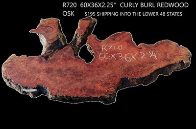 Curly and Burly Redwood | DIY | Table | River Table | R720