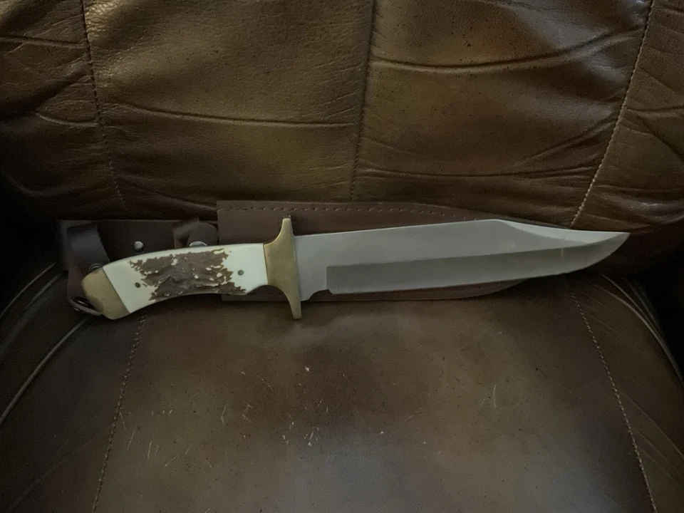 Break Up Old Country Bowie Knife With Sheath - Image 3 of 3