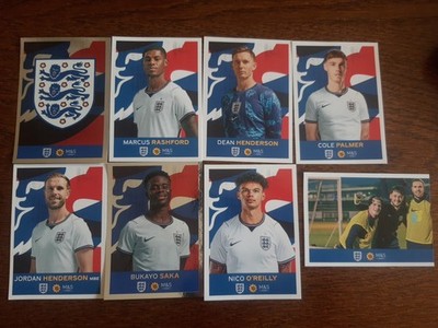 8 x Panini M&S Official England Sticker Collection 2026 SAKA PALMER HENDERSON +