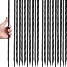 16 Inches Rebar Stakes 24-Pack Straight Metal Stakes Heavy Duty 5/16" Diameter G