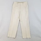 J.Crew Chino Pants Mens 34x32 Khaki Relaxed Fit 100% Cotton Button Fly Straight