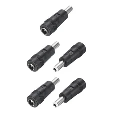 5Pcs DC Power Connector Adapter 5.5x2.1mm Female Jack to 5.5x2.5mm Male