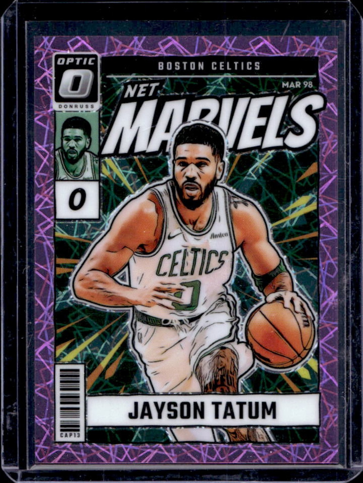 2024-25 Donruss Optic Jayson Tatum Net Marvels Pink Velocity #37/79 Celtics