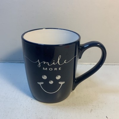 Smile More Mug  Eat'n Park The Place for Smiles Coffee Tea Cup  Blue 12oz  HTF!!