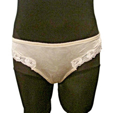 Victoria's Secret Gold Label Second Skin Satin Lace Trim Bikini Panties Small 5