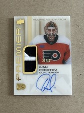 2024-25 Premier Hockey Ivan Fedotov Gold Rookie Autograph Relic Card #’d /65