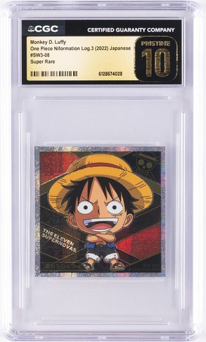 2022 ONE PIECE ONE PIECE NIFORMATION LOG. 3 MONKEY D. LUFFY CGC 10 PRISTINE