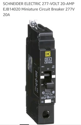 SCHNEIDER ELECTRIC -  Square D EDB14020 Miniature Circuit Breaker