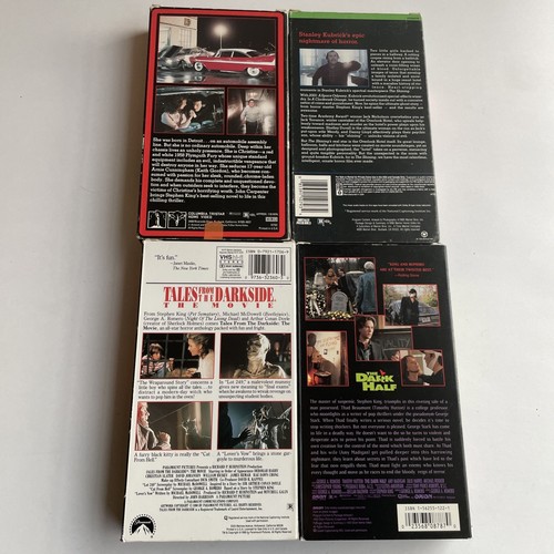 Stephen King VHS Lot CHRISTINE THE SHINING THE DARK HALF TALES FROM THE DARKSIDE - Bild 2 von 7