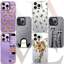 Animals Printed Phone Case Laser Cover For Samsung S24 S25 S23 iPhone 17 16e 15
