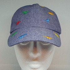 Kids Toddler Adjustable Denim Embroidered DINOSAURS Baseball Cap Hat  Size 52