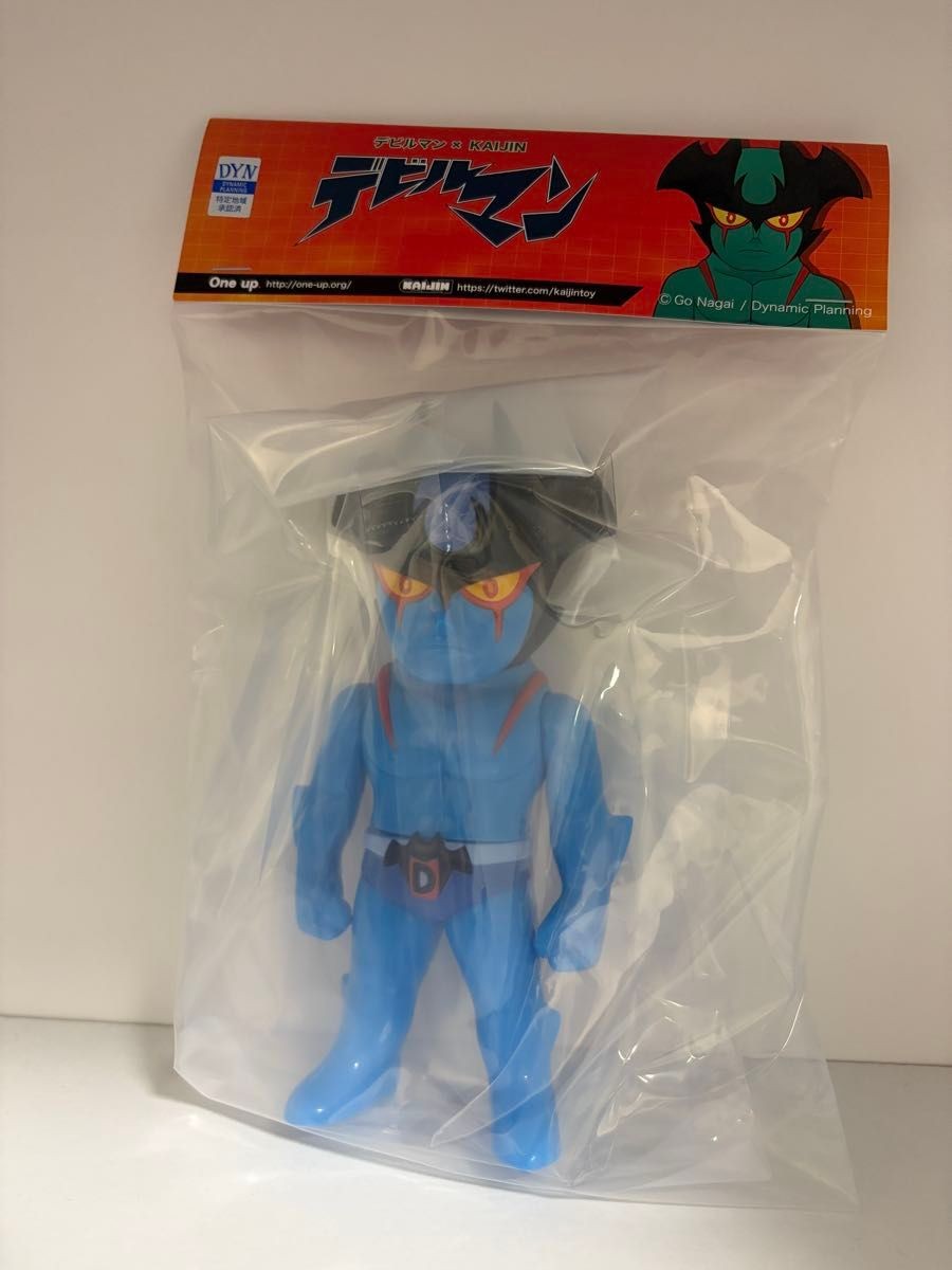 Kaijin One Up Devilman Blue Sofubi Figure Go Nagai Japan Limited Rare