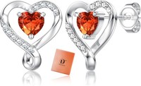 Ohrringe Silber 925 Herz Ohrstecker Zirkonia Schmuck Geschenk FüR Damen