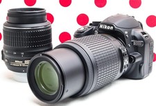 Nikon D3100 DSLR Camera Double Lens Kit with Smartphone Transfer Feature