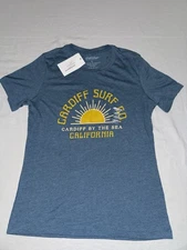 Yesterday’s Cardiff Surf Co T Shirt Soft Blue Mens Size Small NWT!