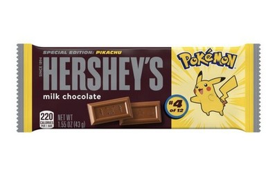 Unopened Pikachu #4 Special Edition Pokemon Hershey's Milk Chocolate Bar