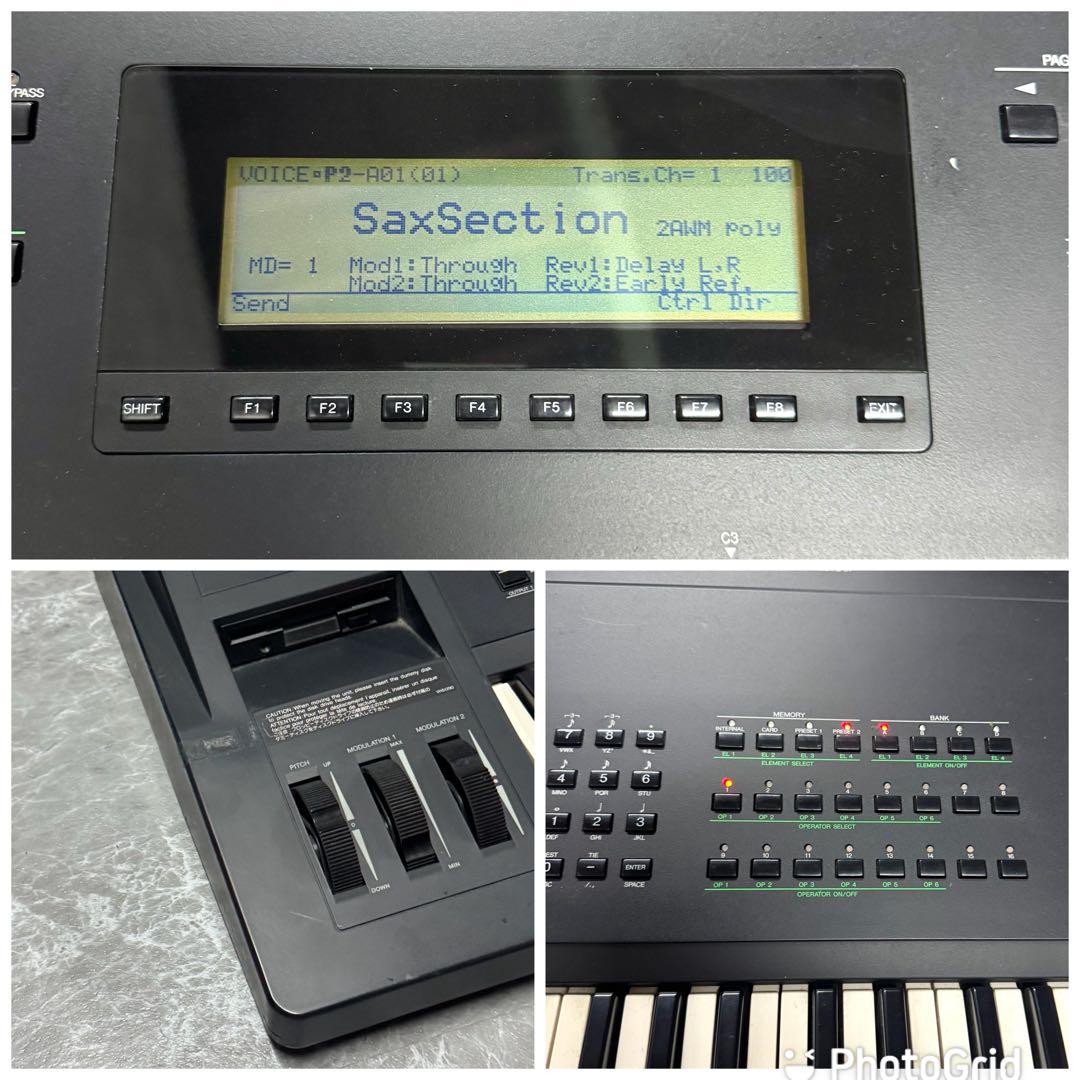 Good Sound Yamaha Sy77 Tone Generator Equipped Synthesizer