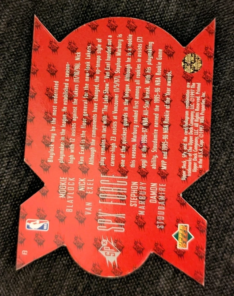 1997-98 Stephon Marbury Van Exel Blaylock Stoudamire cubierta superior SPX Force #F3 Foto 2 de 2