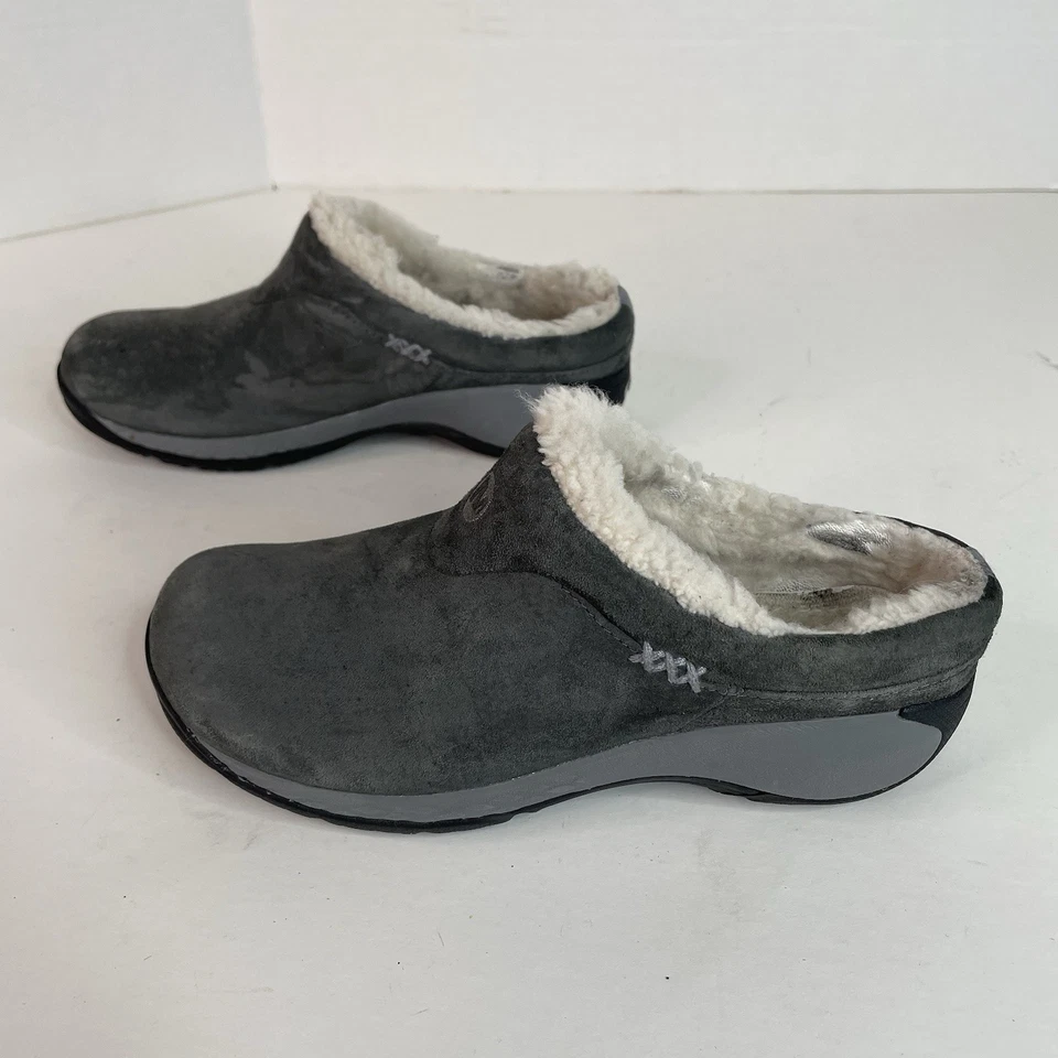 Merrell Encore Q2 Ice Mujer 5 Gris Piel de Oveja Felpa Zuecos Zapatos Sin Cordones J00790 Foto 4 de 4