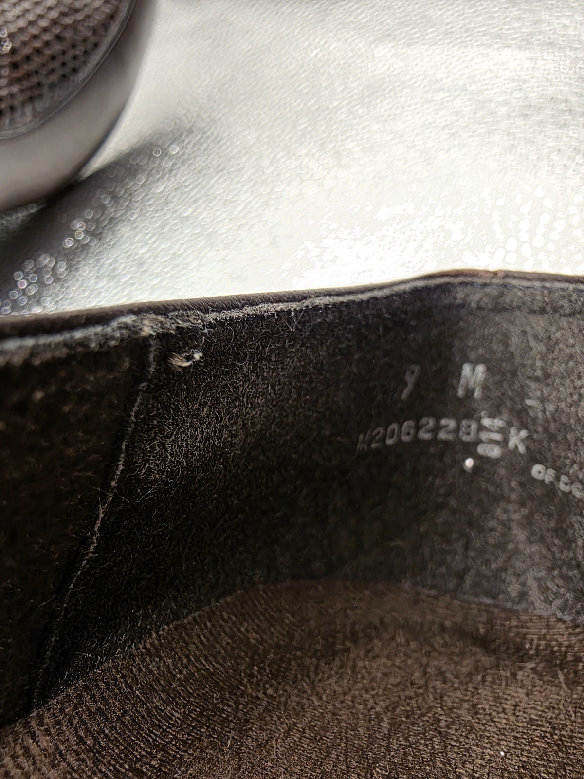 Munro American Brown Genuine Leather Textured Toe Loafer Flats Womens 9 M USA