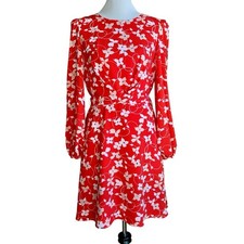 Eliza J long sleeve floral dress sz 10