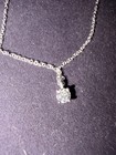 Tiffany & Co. Platinum Solitaire Diamond Pendant Necklace 16" — photo 2