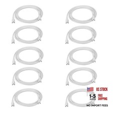 T5 T8 Power Extension Cord for LED Tube Light Fixture - Double Female End - 5FT