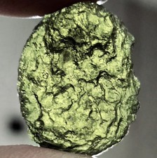 41.7ct 8.34g Moldavite Rough Raw Crystal Meteorite Czech Tektite PICertificate