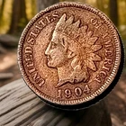 1904 Indian Head Cent Actual Coin Shown - 24