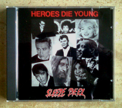 Sleeze Beez ''Heroes Die Young'' - CD Promo - Atlantic Rec./US - Rock, Heavy Metal