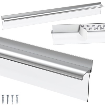 32 Inch Chrome Framed Shower Door Replacement Drip Rail Bottom Sweep Vinyl