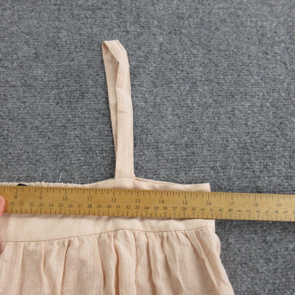 Jenni Kayne Dress Womens XS Beige Tiered Maxi Sundress Spaghetti Strap Lined Foto 4 de 4