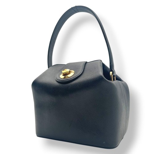GIVENCHY Hand Bag Tote Purse Logo 4G Leather Black Authentic