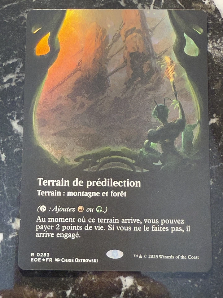 MTG EOE Poster Viewport Land — Stomping Ground FOIL FR — NM French - Photo 1/1