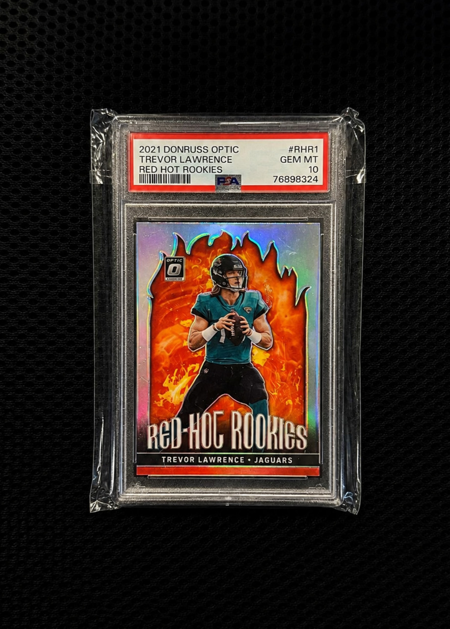 Trevor Lawrence Panini Donruss Optic Red Hot Rookies #RHR1 Base