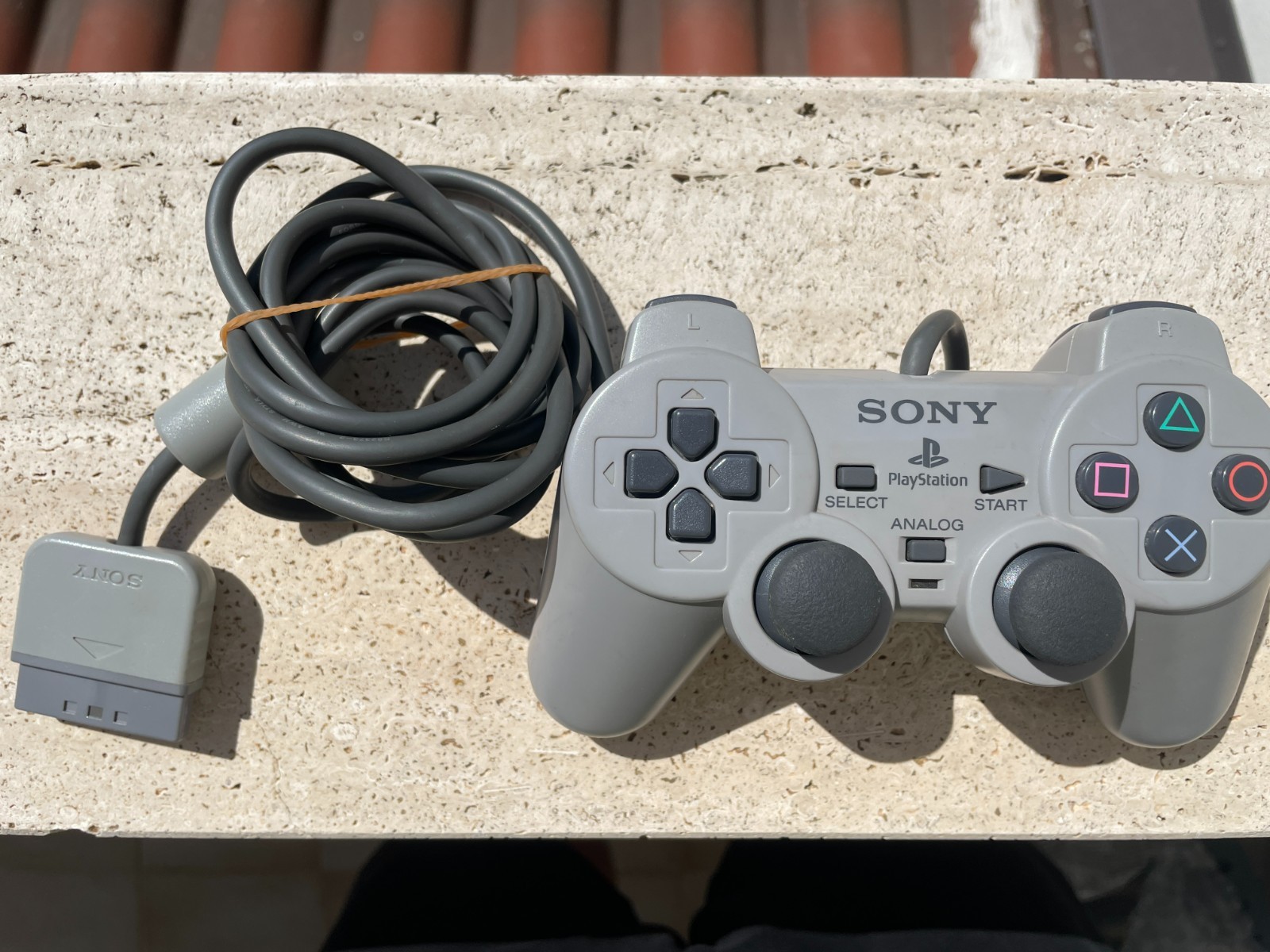 Sony Dualshock Analog Controller Scph-1200 Ps1 Grigio Originale Joystick
