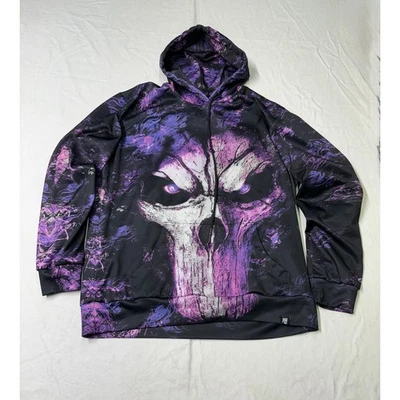 Hoodie Lab Hoodie pullover Men Size XL All Over Print skull galaxy - Photo 1/4