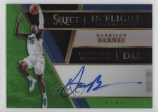 2017 Select In Flight Signatures Neon Green Prizm 53/65 Harrison Barnes Auto 5n1