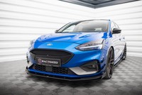 Front StoßStange Flaps Passend FüR Ford Focus St / St-Line Mk4 Schwarz Hochglanz