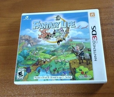 Fantasy Life (Nintendo 3DS, 2014) Complete w/ Manual -Tested- VGC